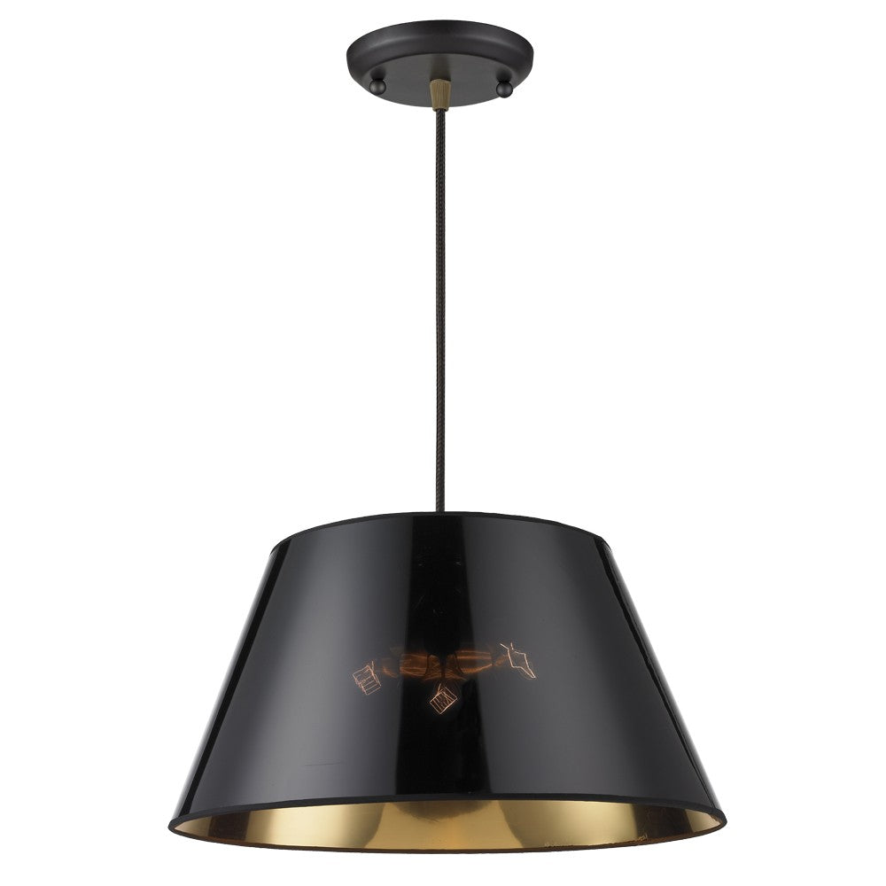 Maxilite Blair MX 2008-0736 Pendant Light - Black/Gold