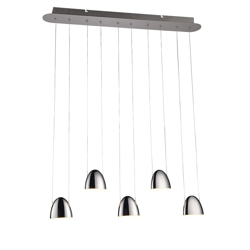 Maxilite Cento MX 2195-5LED Pendant Light - Polished Chrome