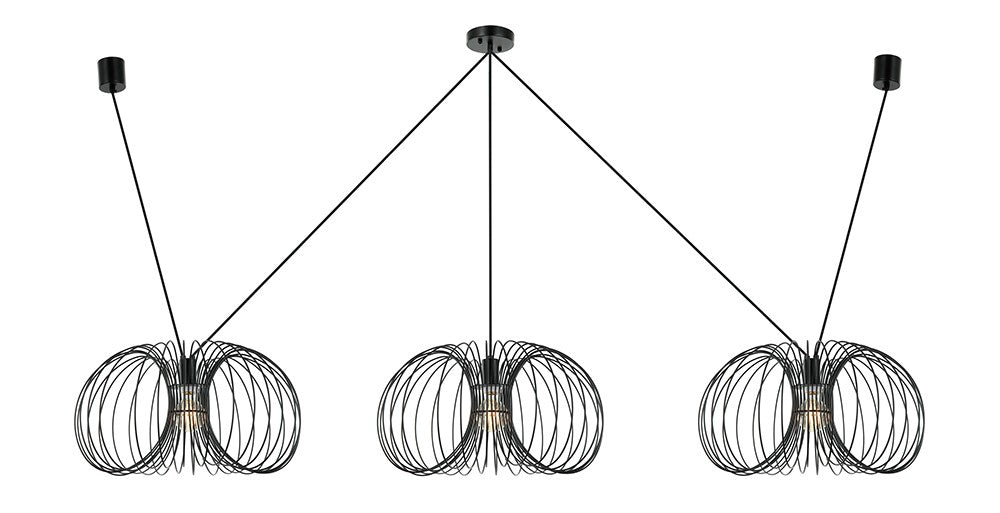 Maxilite Fanfaron MX 2361-3-07 Pendant Light - Black
