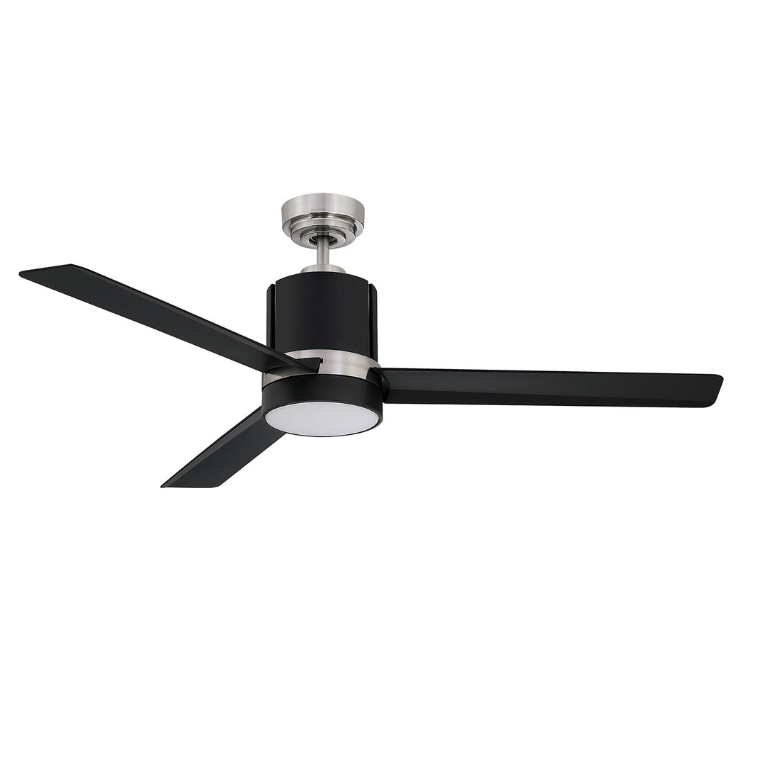 Kendal Allure AC30052-BLK/SN Ceiling Fan 52 - Black & Satin Nickel, Black/