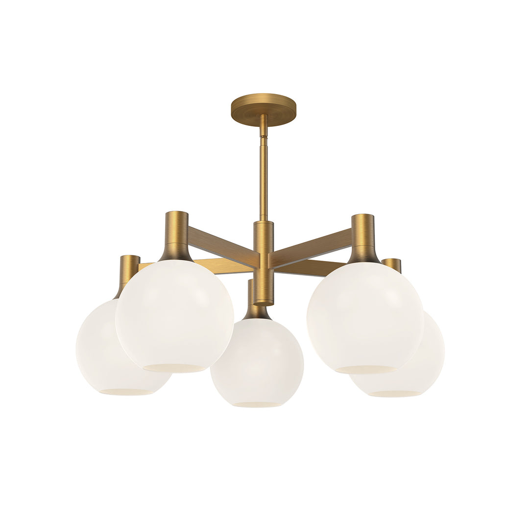 Alora Mood castilla CH506129AGOP Chandelier Light - Aged Gold/Opal Matte Glass
