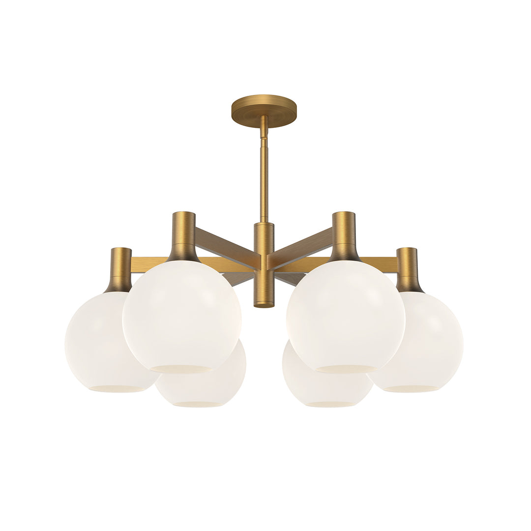 Alora Mood castilla CH506230AGOP Chandelier Light - Aged Gold/Opal Matte Glass