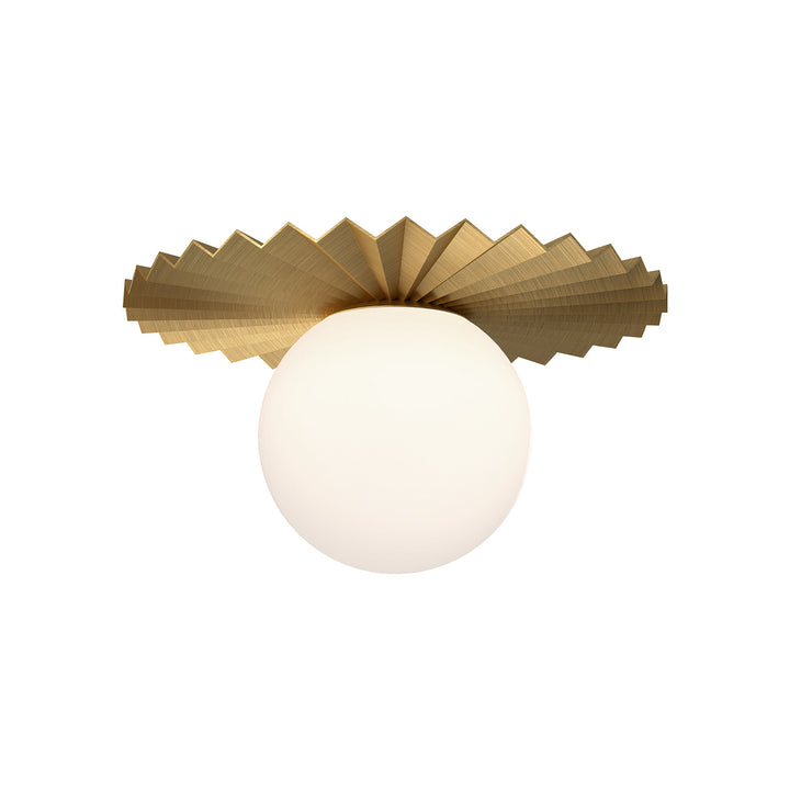 Alora Mood plume FM501212BGOP Ceiling Light - Brushed Gold/Opal Matte Glass