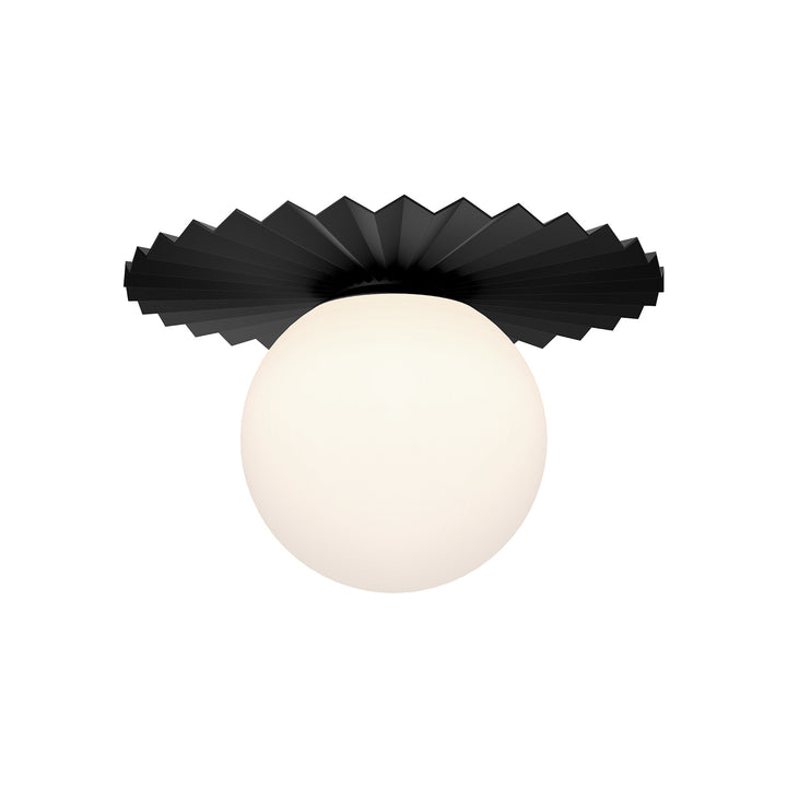 Alora Mood plume FM501214MBOP Ceiling Light - Matte Black/Opal Matte Glass