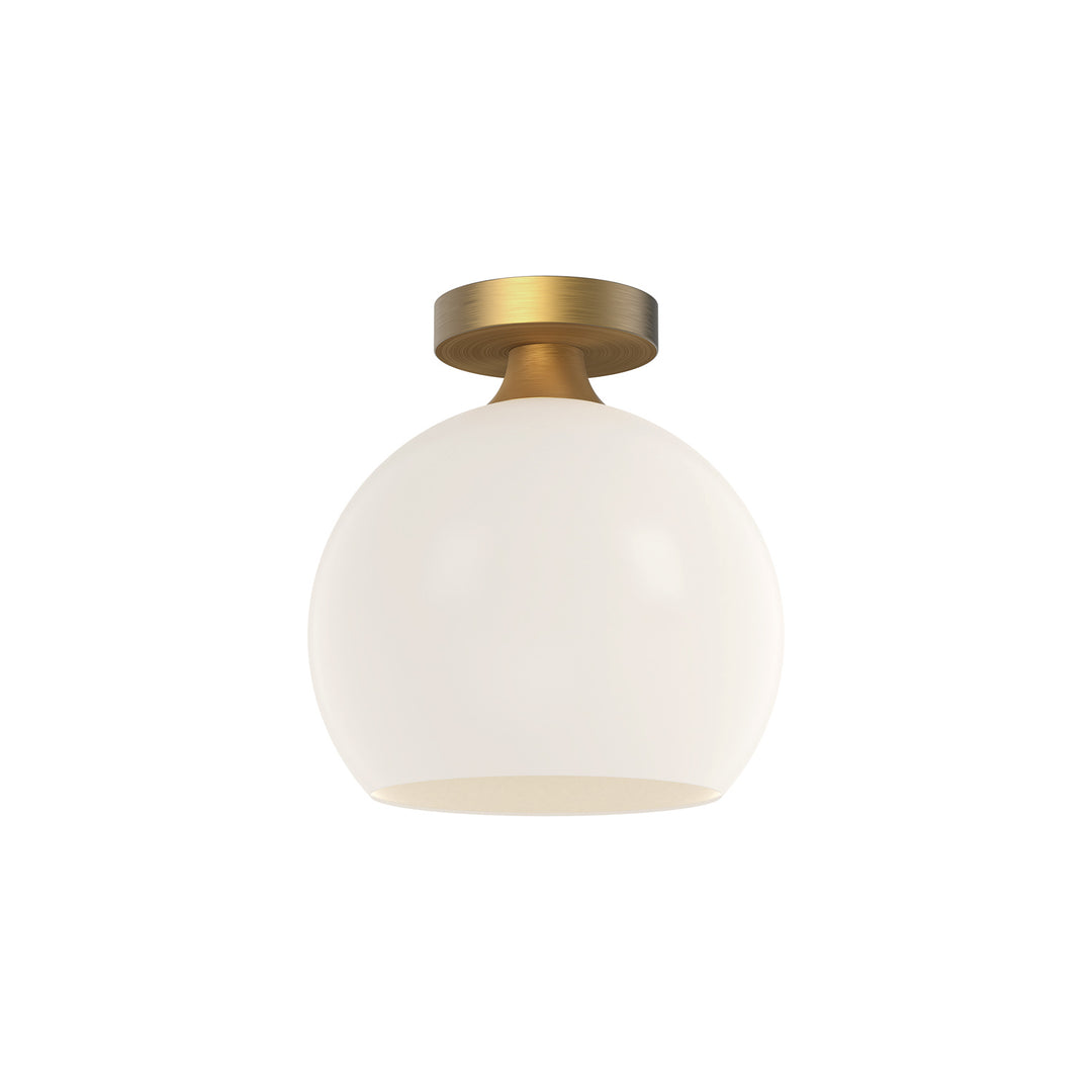 Alora Mood castilla FM506210AGOP Ceiling Light - Aged Gold/Opal Matte Glass