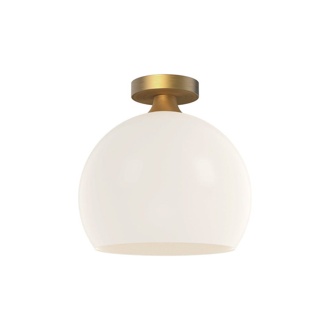 Alora Mood castilla FM506312AGOP Ceiling Light - Aged Gold/Opal Matte Glass