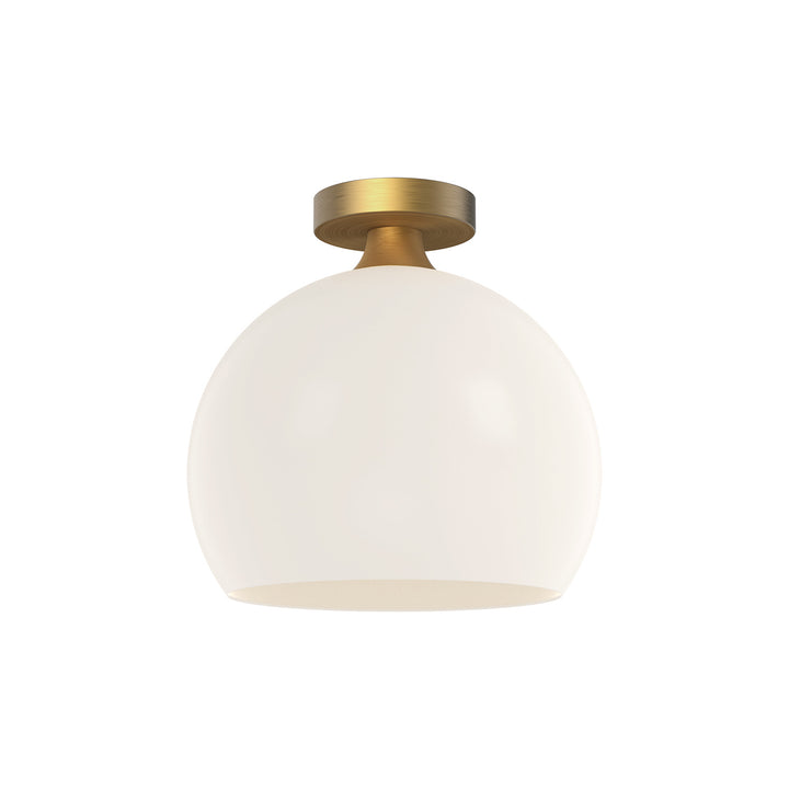 Alora Mood castilla FM506312AGOP Ceiling Light - Aged Gold/Opal Matte Glass