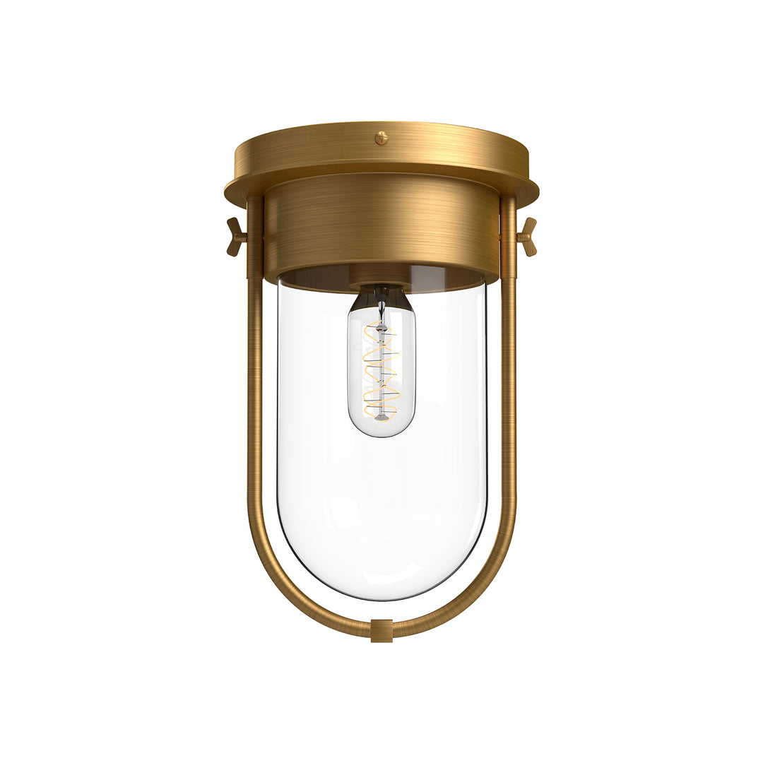 Alora Mood cyrus FM539008AGCL Ceiling Light - Aged Gold/Clear Glass