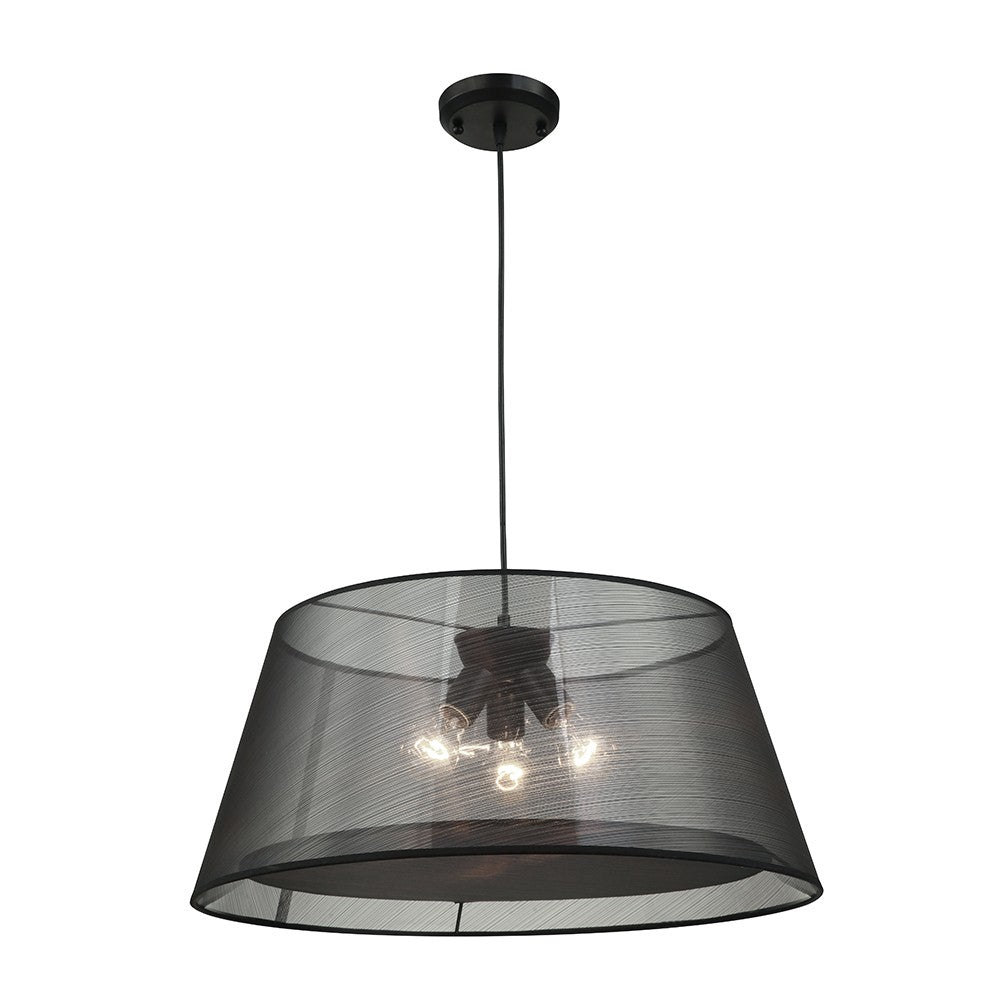 Maxilite Lecco MX 2422-07 Pendant Light - Black