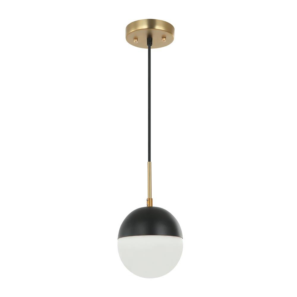 Maxilite Tuxedo MX 2431-18 Pendant Light - Black/Aged Brass