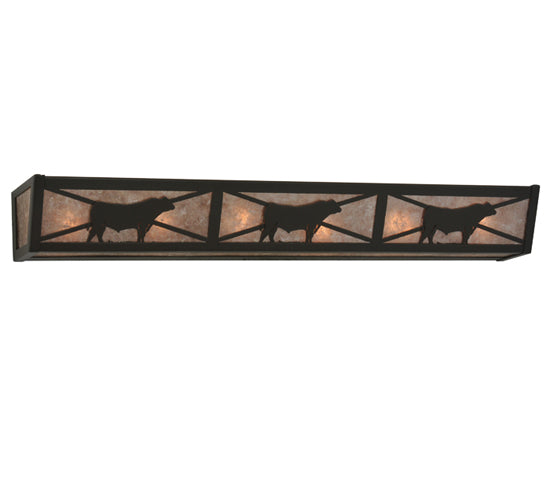 Meyda Tiffany Steer 119936 Bath Vanity Light 36 in. wide - Timeless Bronze