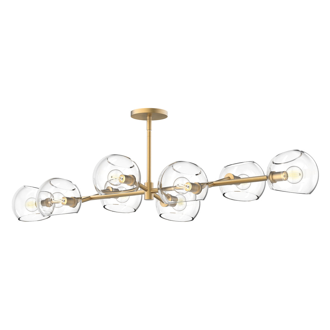 Alora Mood willow LP548848BGCL Pendant Light - Brushed Gold/Clear Glass