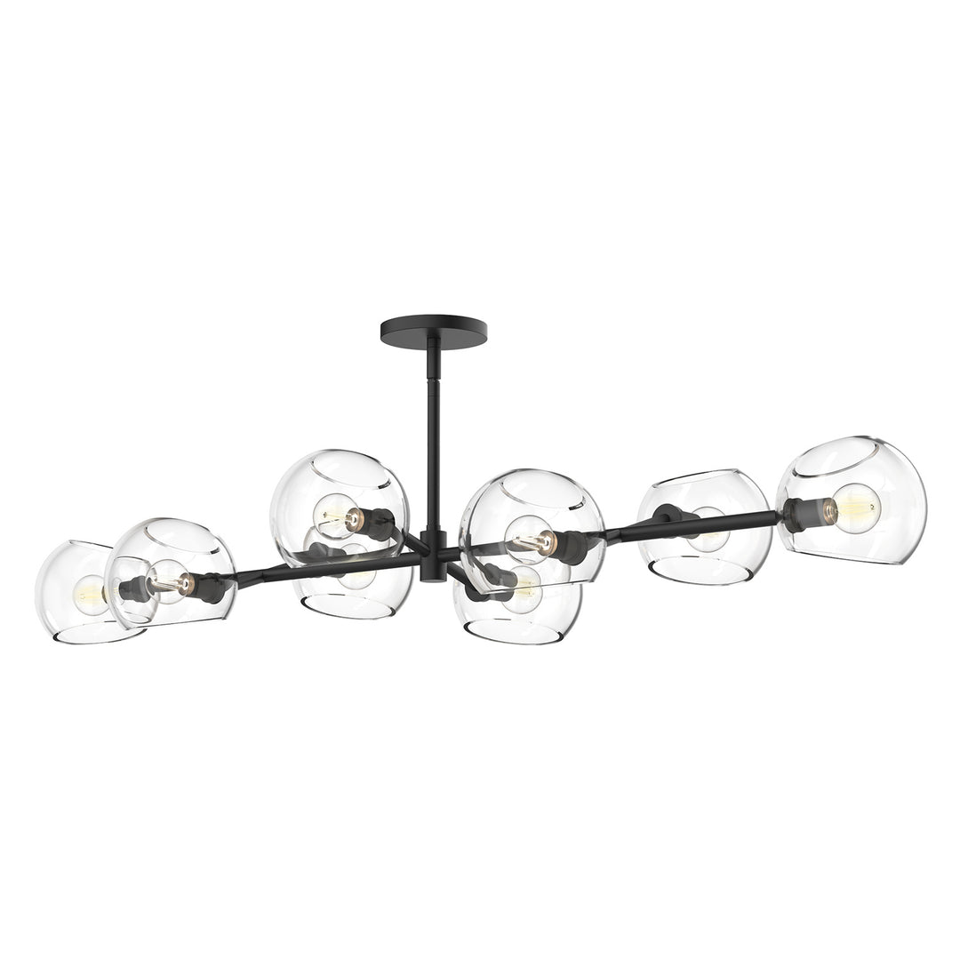 Alora Mood willow LP548848MBCL Pendant Light - Clear Glass/Matte Black