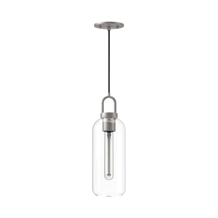 Alora Mood soji PD401505BNCL Pendant Light - Brushed Nickel/Clear Glass