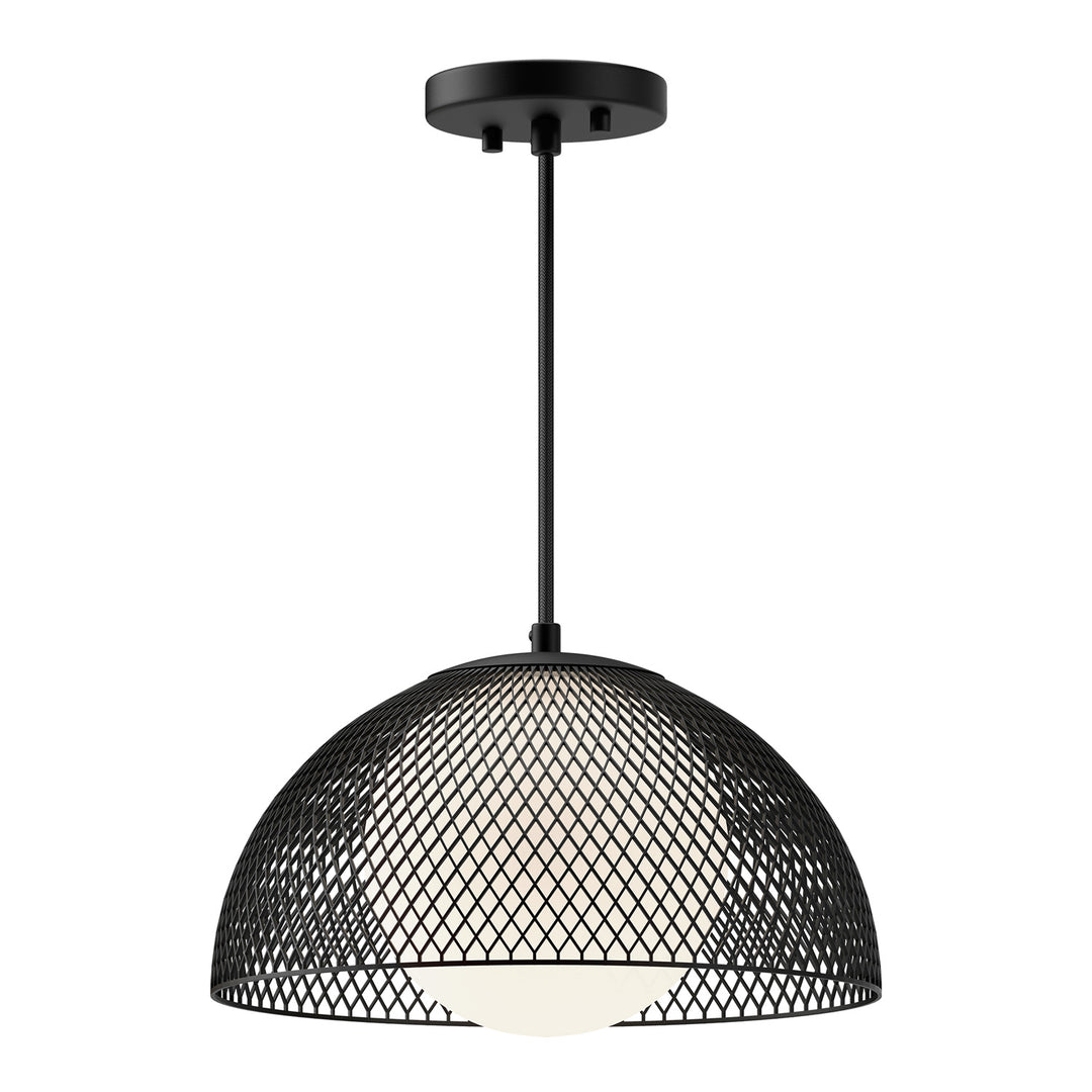 Alora Mood haven PD402513MBOP Pendant Light - Matte Black/Opal Matte Glass