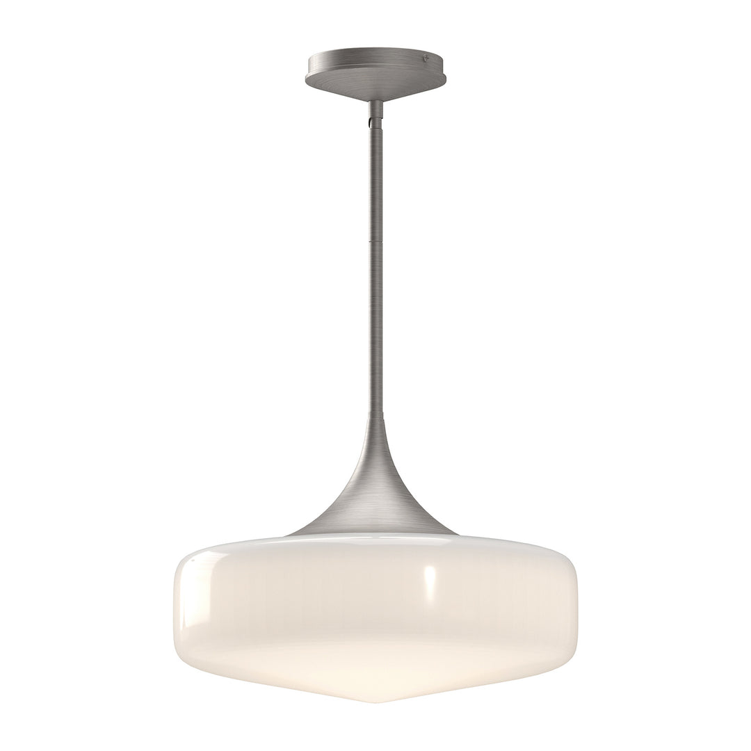 Alora Mood lincoln PD440814BNGO Pendant Light - Brushed Nickel/Glossy Opal Glass