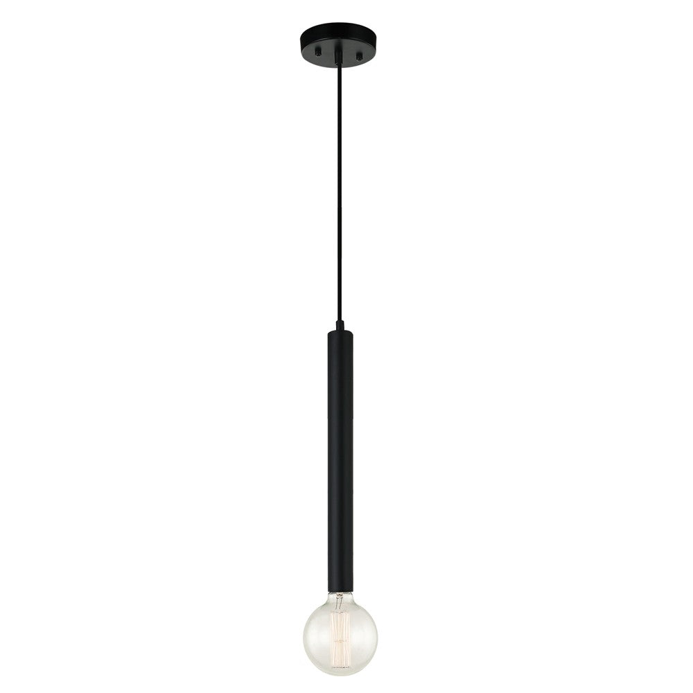 Maxilite Peoria MX 2471-A3 Pendant Light - Black - Black Cord
