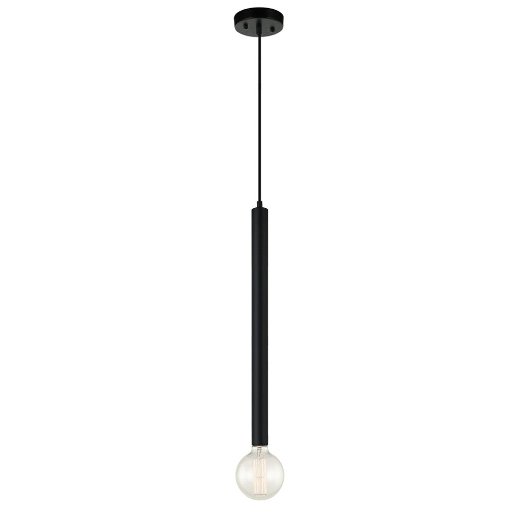 Maxilite Peoria MX 2472-A3 Pendant Light - Black - Black Cord