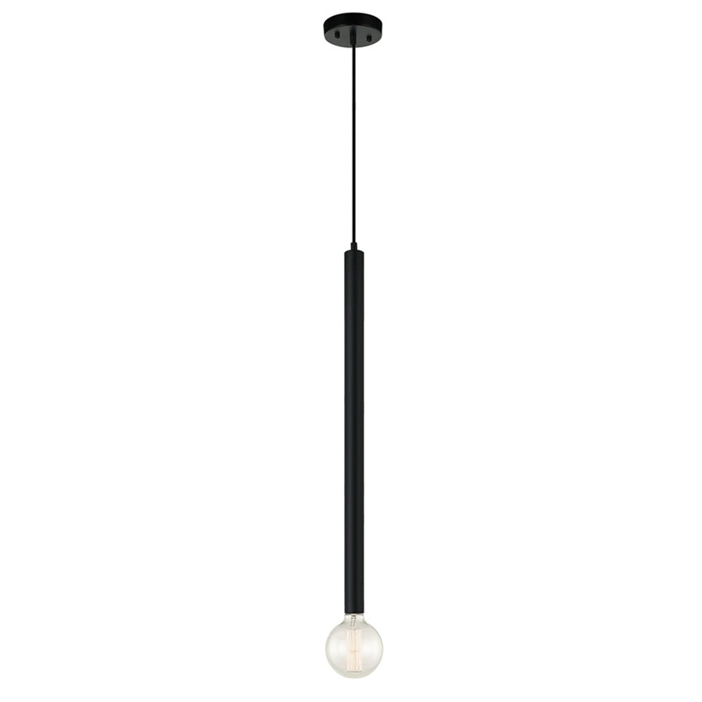 Maxilite Peoria MX 2473-A3 Pendant Light - Black - Black Cord