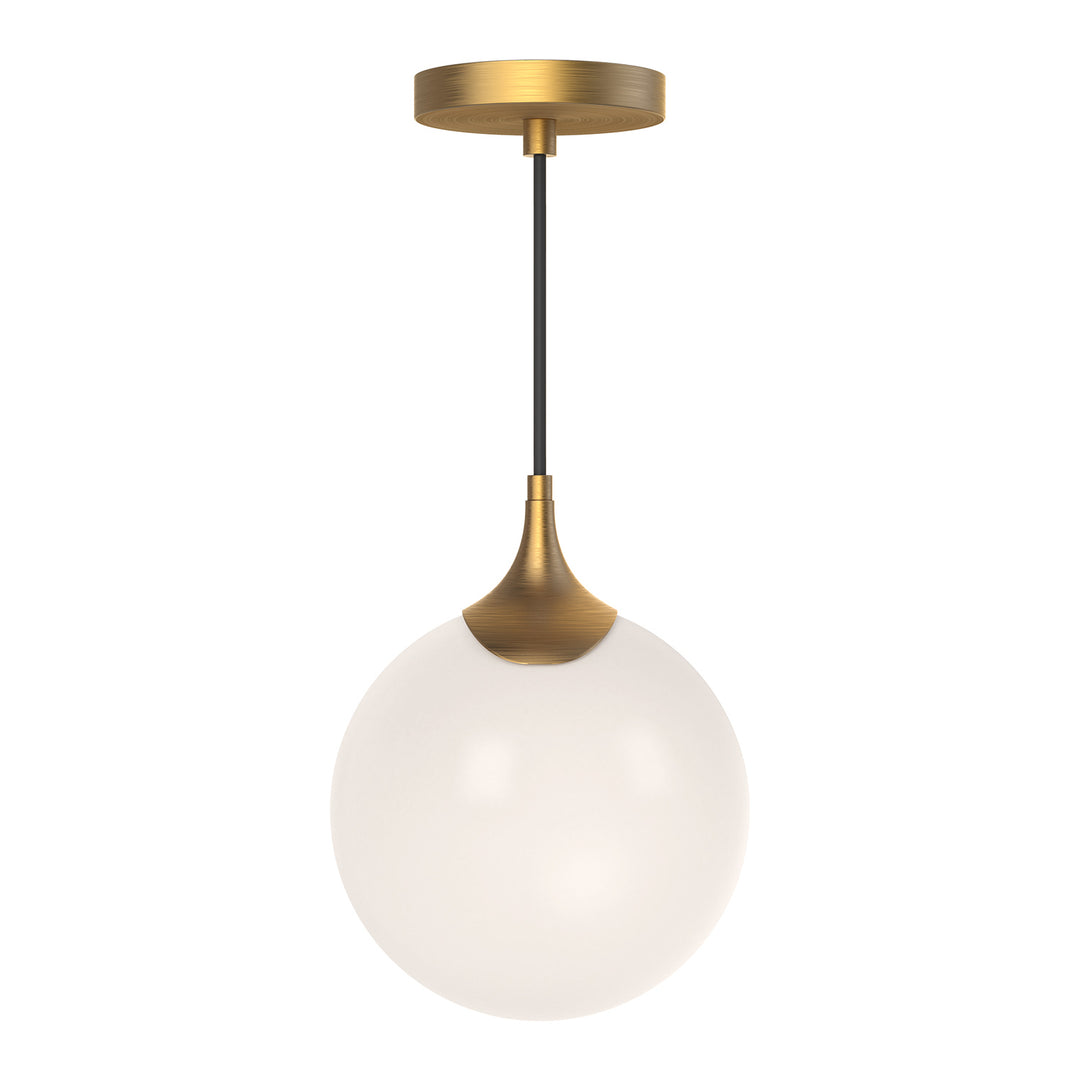 Alora Mood nouveau PD505108AGOP Pendant Light - Aged Gold/Opal Matte Glass