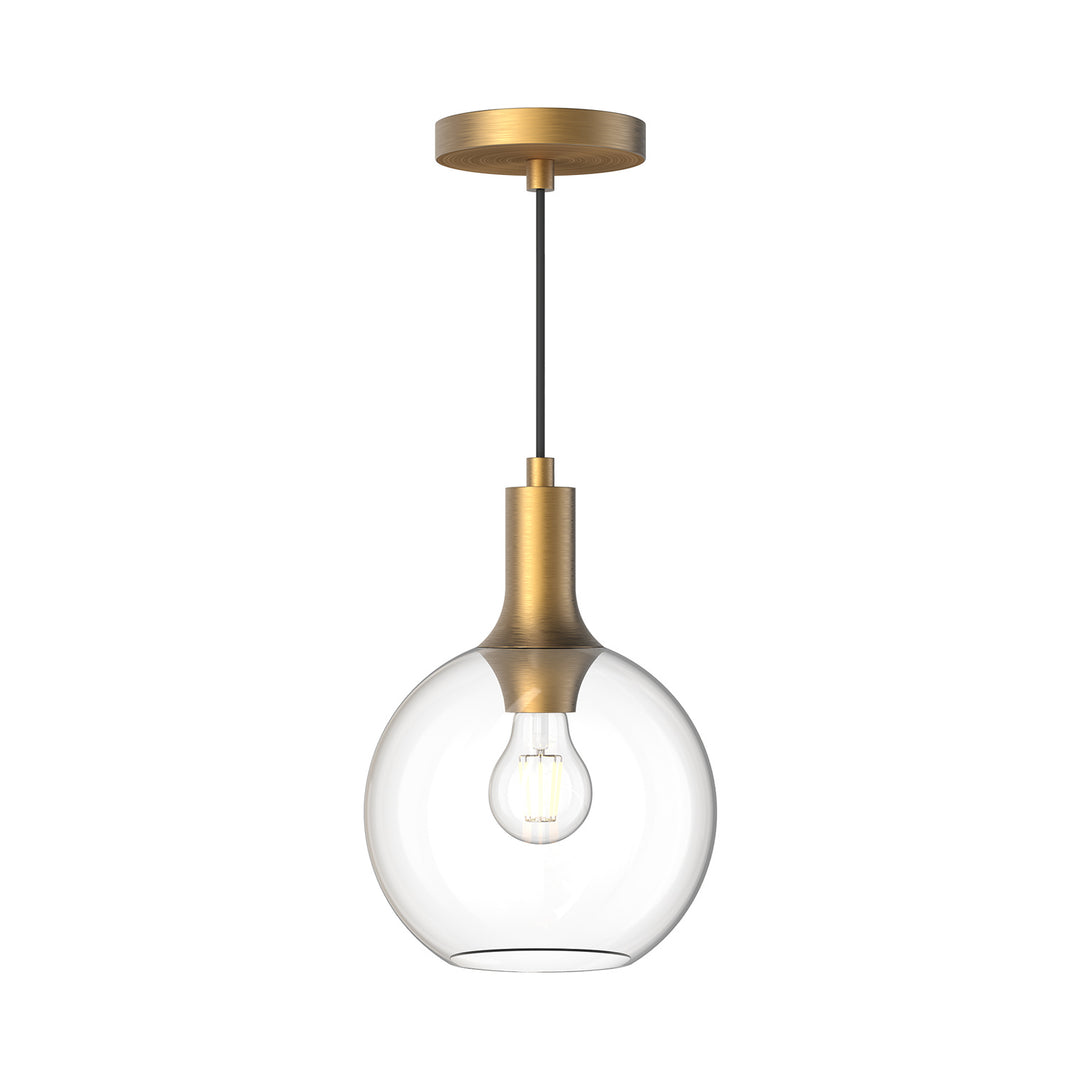 Alora Mood castilla PD506108AGCL Pendant Light - Aged Gold/Clear Glass