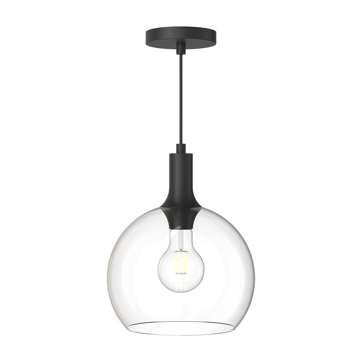 Alora Mood castilla PD506210MBCL Pendant Light - Clear Glass/Matte Black