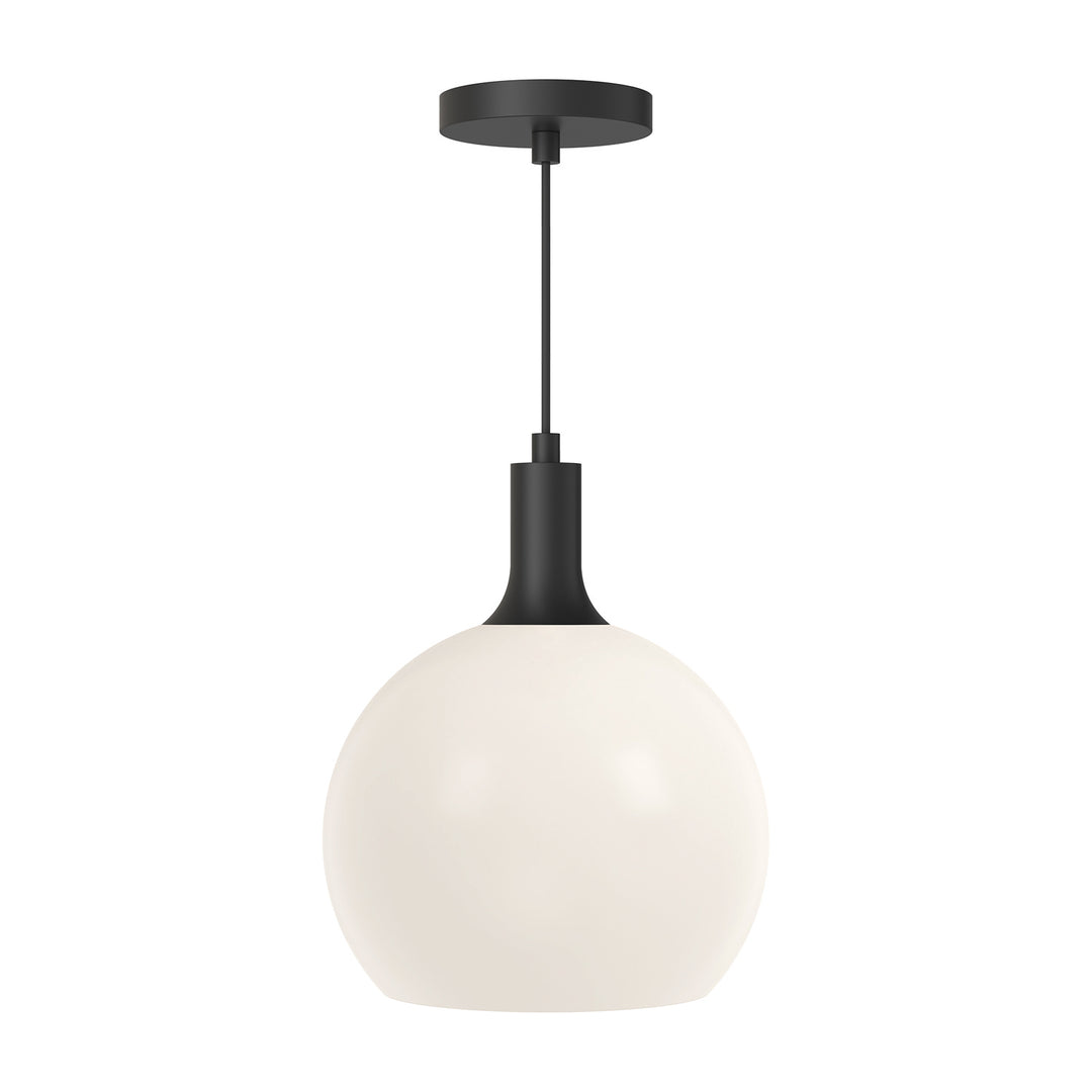 Alora Mood castilla PD506210MBOP Pendant Light - Matte Black/Opal Matte Glass