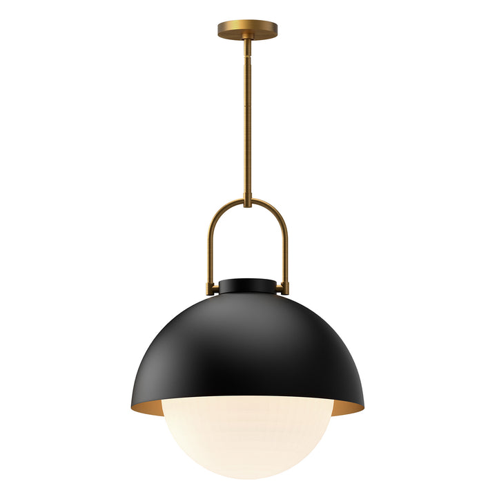 Alora Mood harper PD507216MBOP Pendant Light - Matte Black/Opal Matte Glass