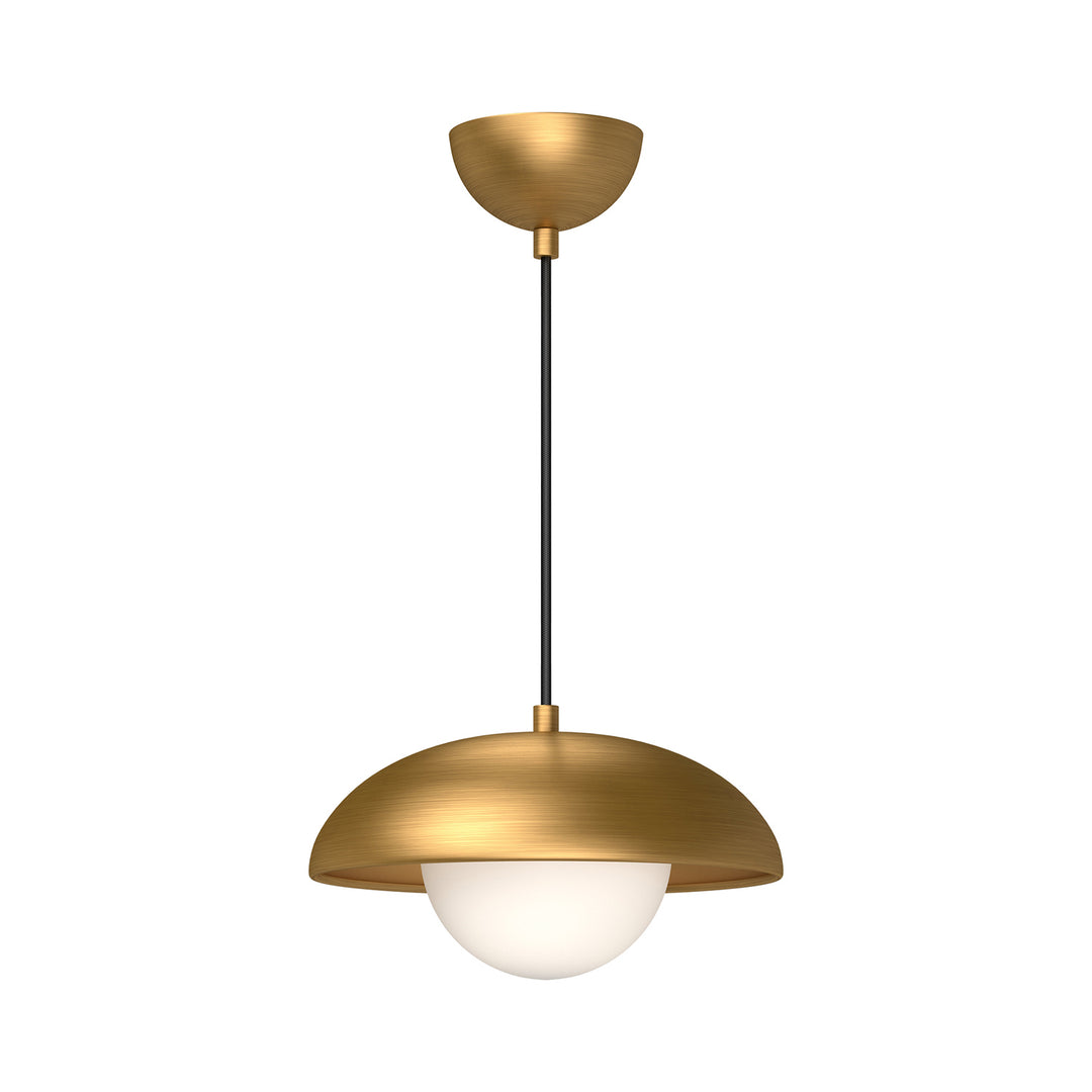 Alora Mood rubio PD522011AGOP Pendant Light - Aged Gold/Opal Matte Glass
