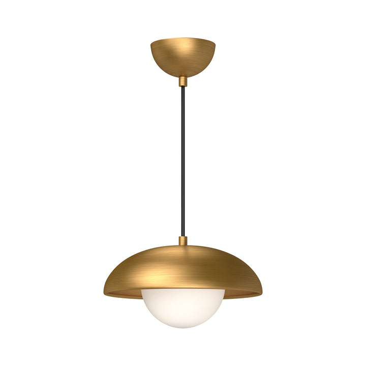 Alora Mood rubio PD522011AGOP Pendant Light - Aged Gold/Opal Matte Glass