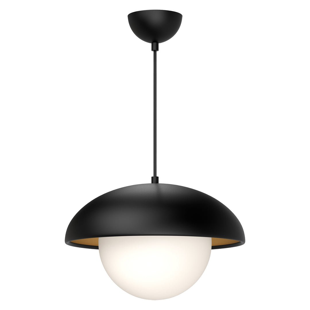 Alora Mood rubio PD522016MBOP Pendant Light - Matte Black/Opal Matte Glass