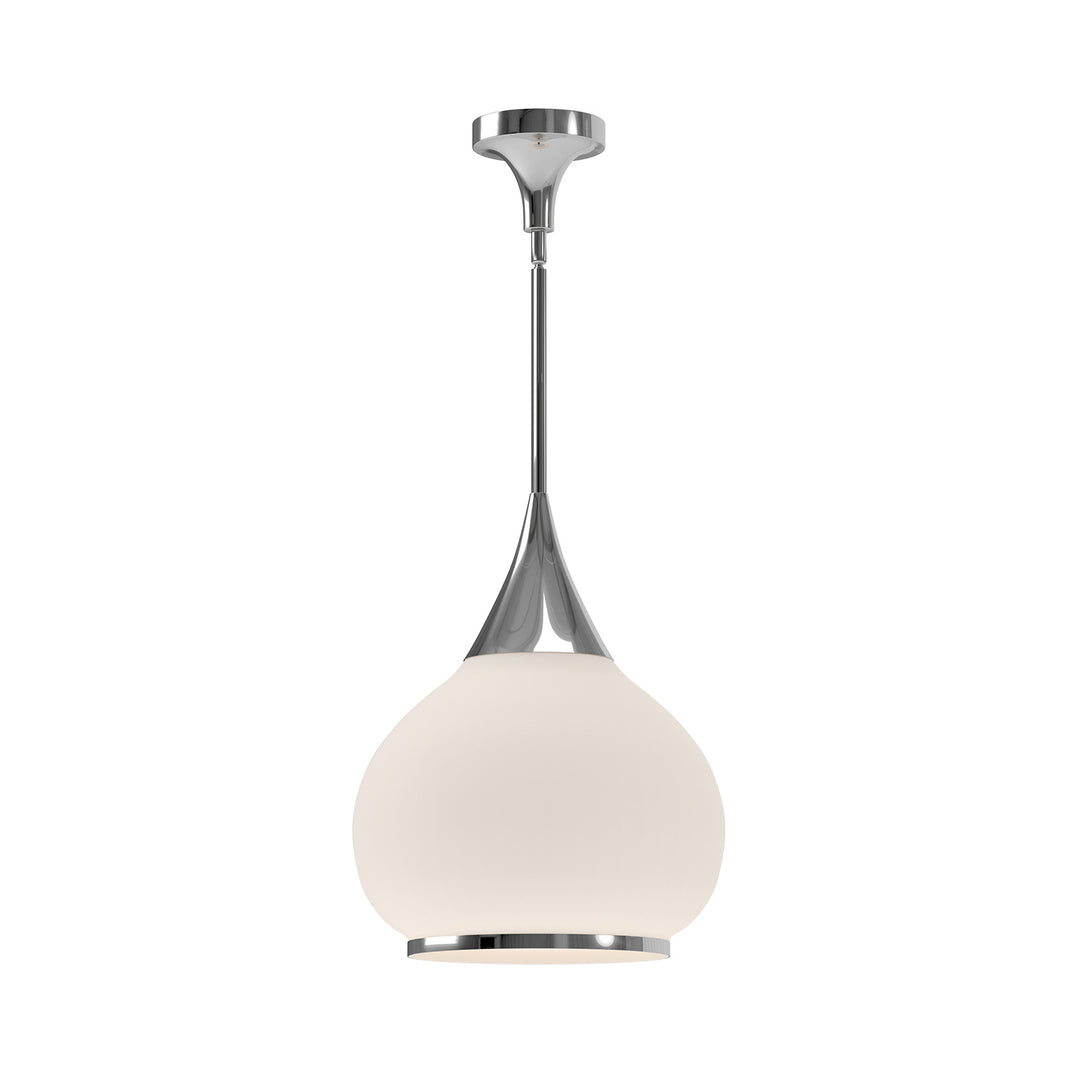 Alora Mood hazel PD524214CHOP Pendant Light - Chrome/Opal Matte Glass