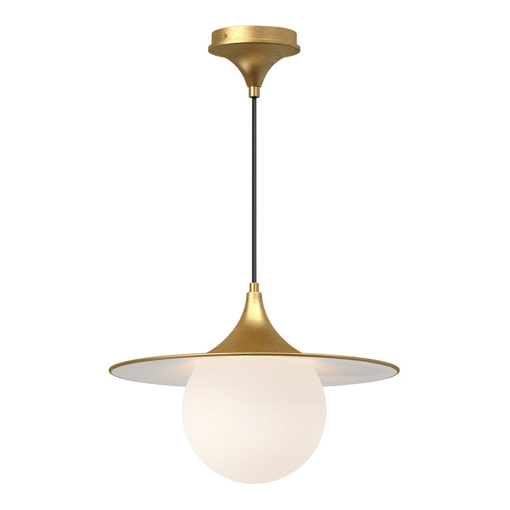 Alora Mood fuji PD525216BGOP Pendant Light - Brushed Gold/Opal Matte Glass