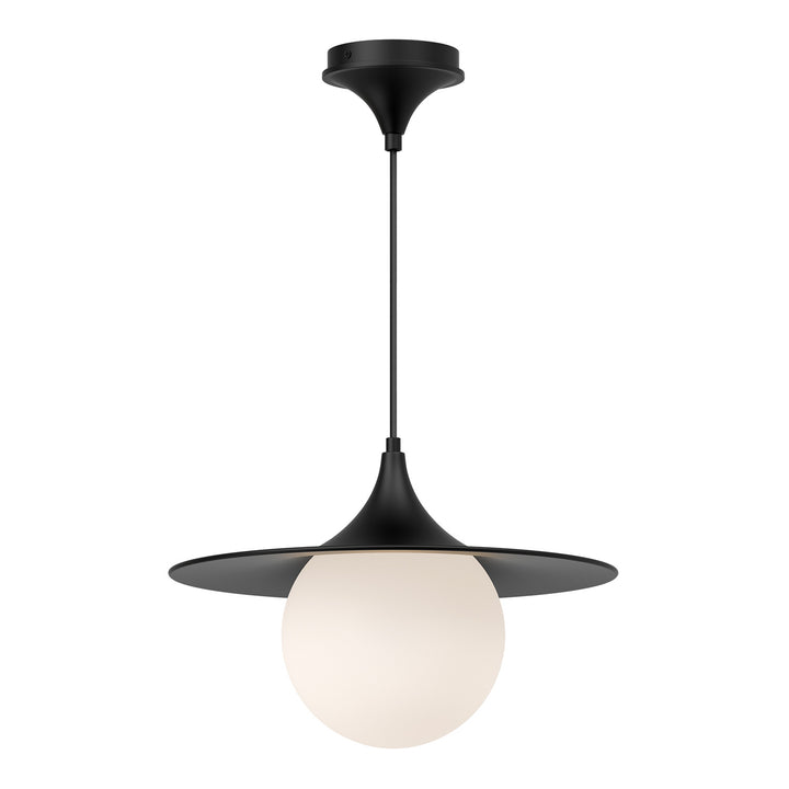 Alora Mood fuji PD525216MBOP Pendant Light - Matte Black/Opal Matte Glass