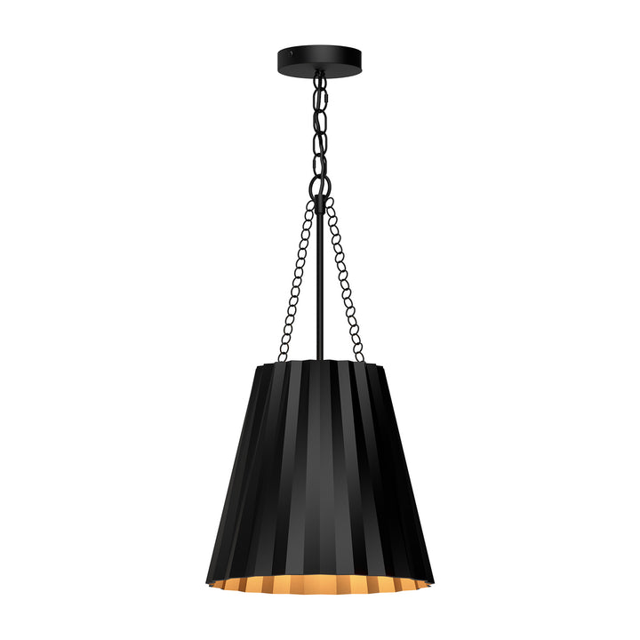 Alora Mood plisse PD528012MB Pendant Light - Matte Black