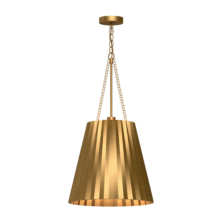 Alora Mood plisse PD528116AG Pendant Light - Aged Gold