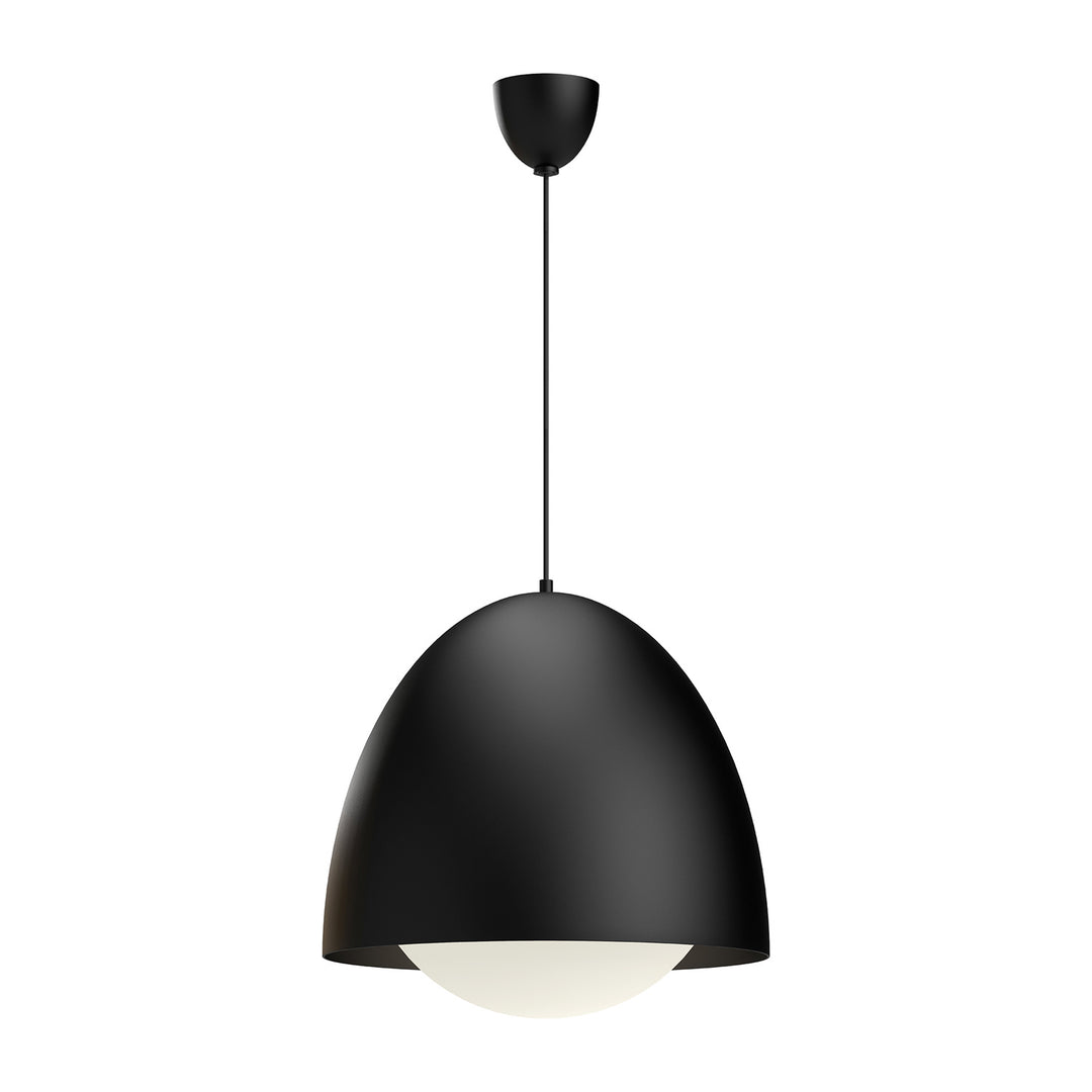 Alora Mood kenji PD529220MBOP Pendant Light - Matte Black/Opal Matte Glass