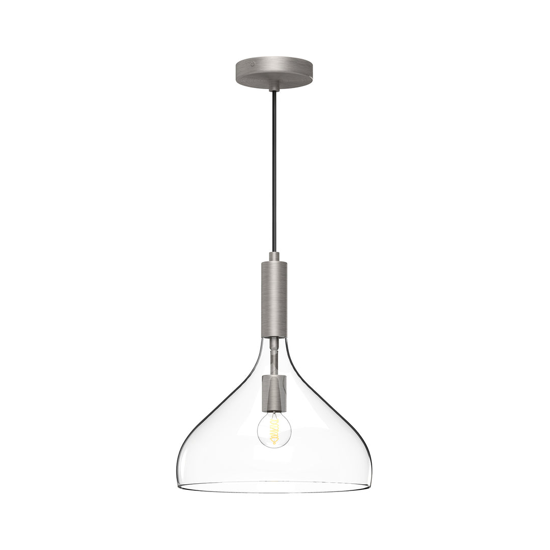 Alora Mood belleview PD532312BNCL Pendant Light - Brushed Nickel/Clear Glass