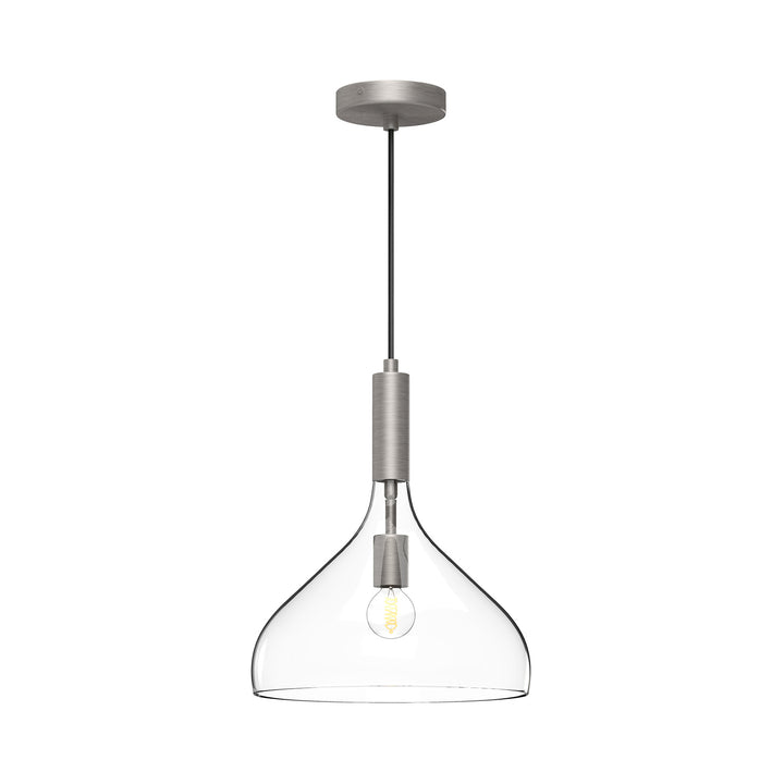 Alora Mood belleview PD532312BNCL Pendant Light - Brushed Nickel/Clear Glass