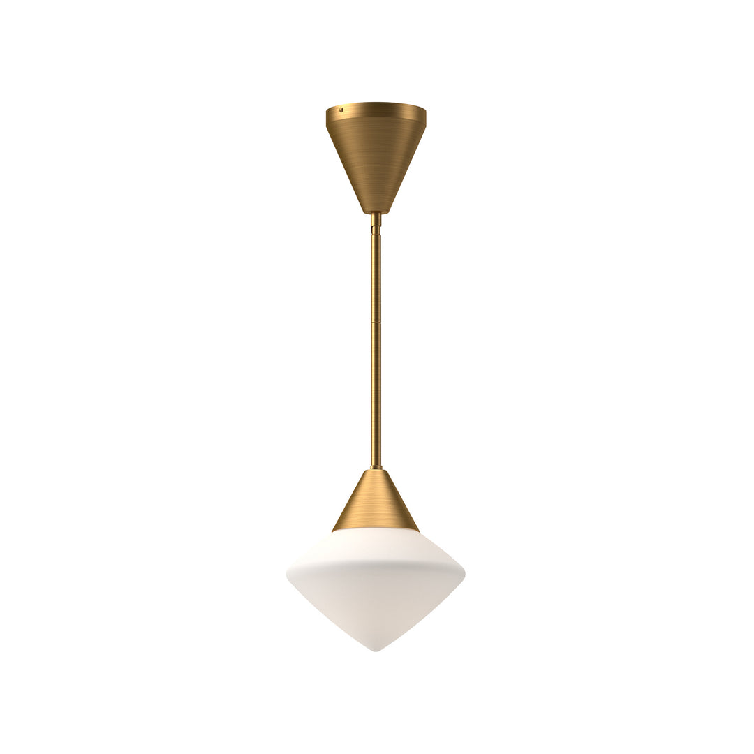 Alora Mood nora PD537508AGOP Pendant Light - Aged Gold/Opal Matte Glass