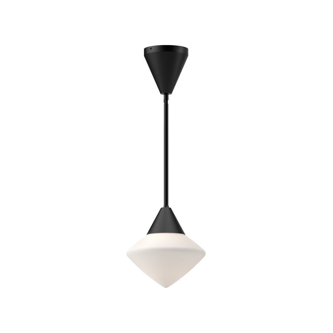 Alora Mood nora PD537508MBOP Pendant Light - Matte Black/Opal Matte Glass