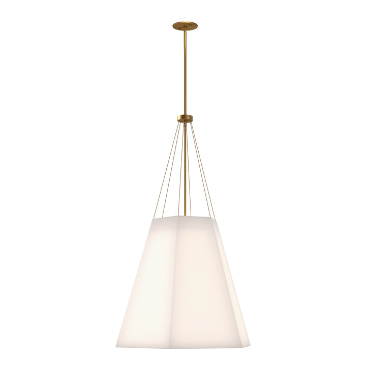 Alora Mood manila PD545622AGWL Pendant Light - Aged Gold/White Linen