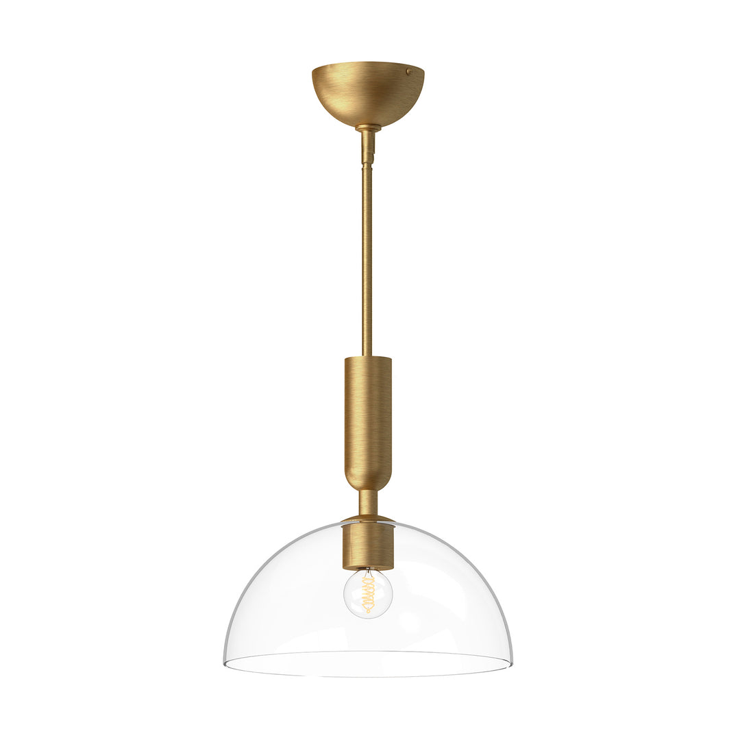 Alora Mood jude PD563012BGCL Pendant Light - Brushed Gold/Clear Glass