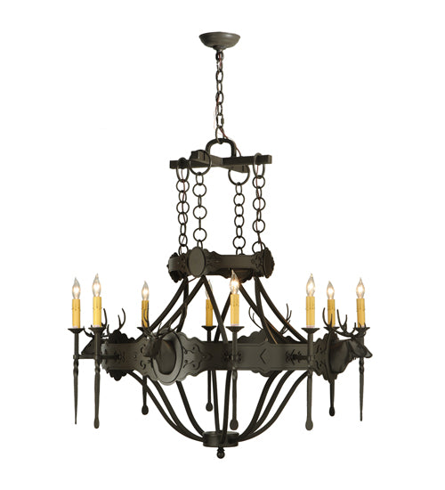 Meyda Tiffany Stag 119967 Chandelier Light - Timeless Bronze