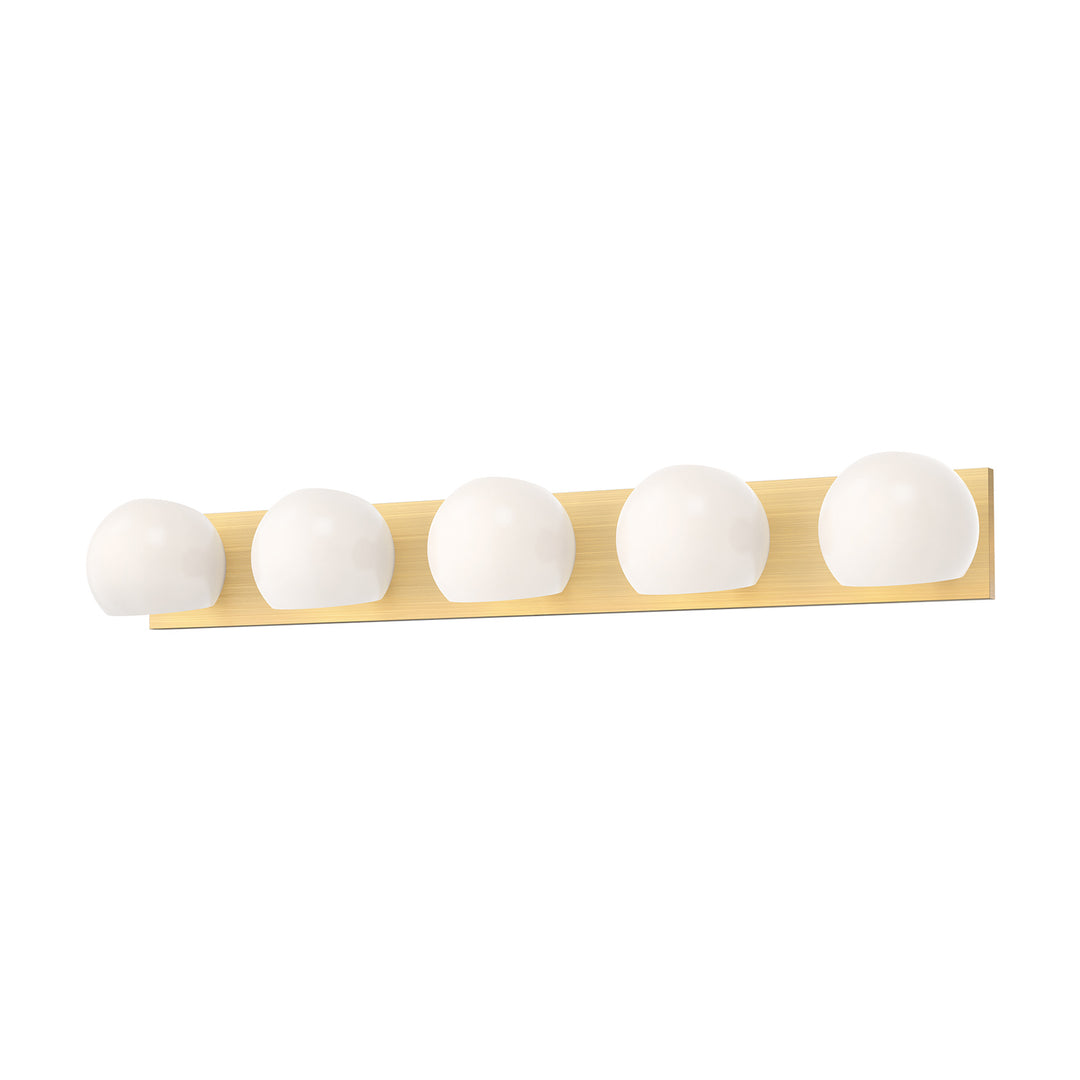 Alora Mood willow VL548540BGOP Bath Vanity Light 11 in. wide - Brushed Gold/Opal Matte Glass