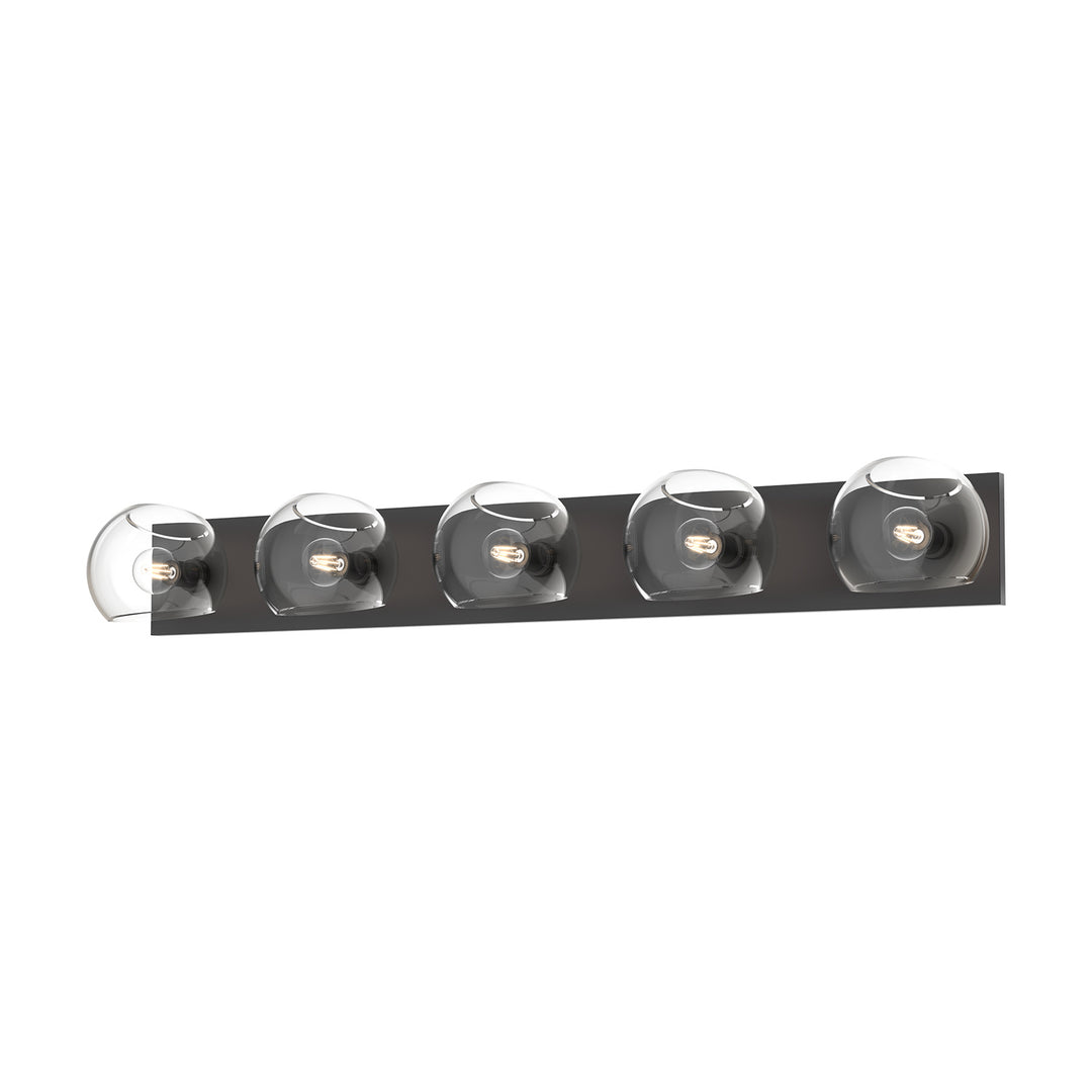 Alora Mood willow VL548540MBCL Bath Vanity Light 11 in. wide - Clear Glass/Matte Black