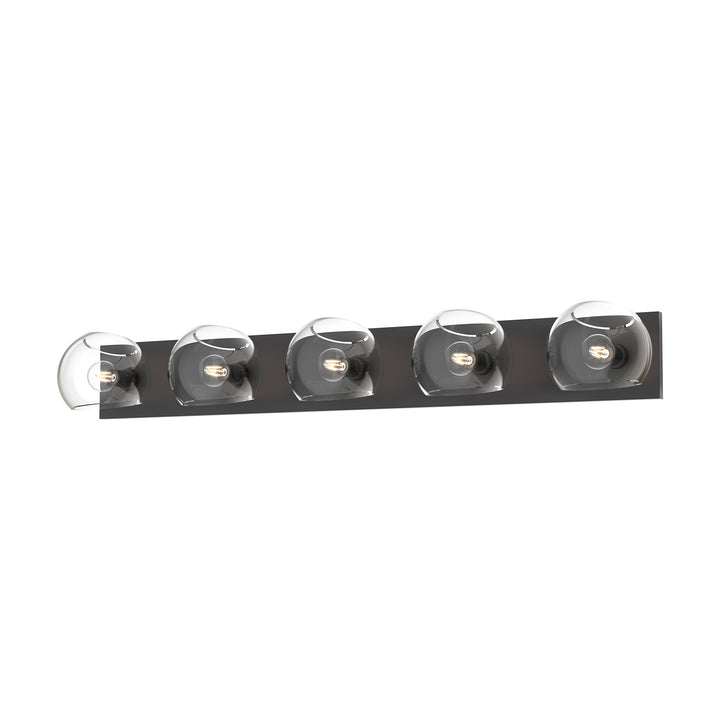Alora Mood willow VL548540MBCL Bath Vanity Light 11 in. wide - Clear Glass/Matte Black
