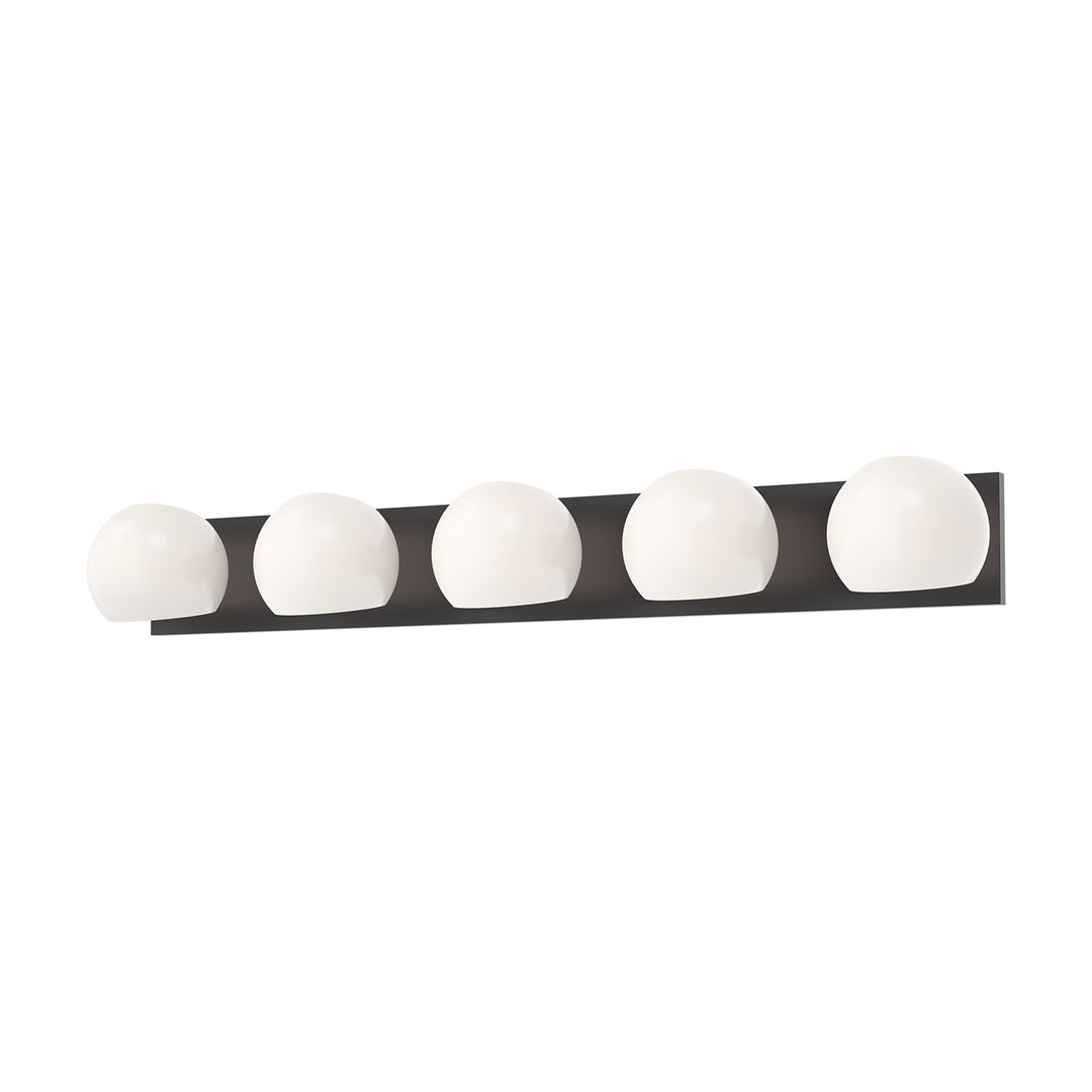 Alora Mood willow VL548540MBOP Bath Vanity Light 11 in. wide - Matte Black/Opal Matte Glass
