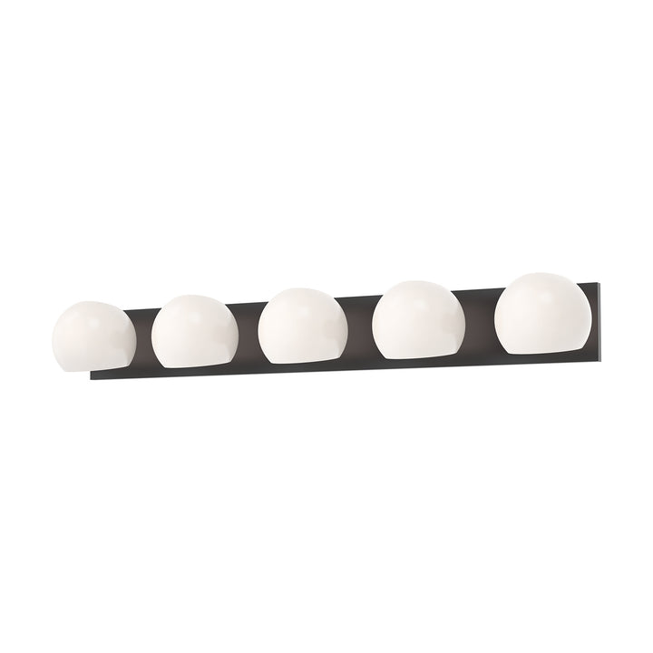 Alora Mood willow VL548540MBOP Bath Vanity Light 11 in. wide - Matte Black/Opal Matte Glass