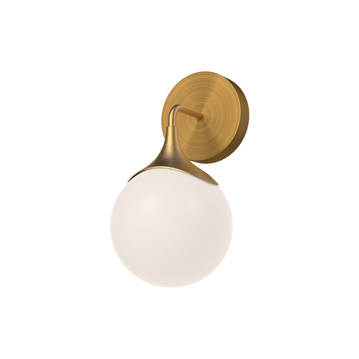 Alora Mood nouveau WV505106AGOP Wall Light - Aged Gold/Opal Matte Glass